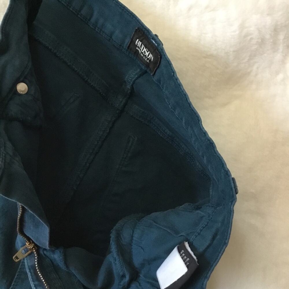 Hudson Teal Nico Super Skinny Mid-Rise Stretch Jeans - Picture 7 of 13
